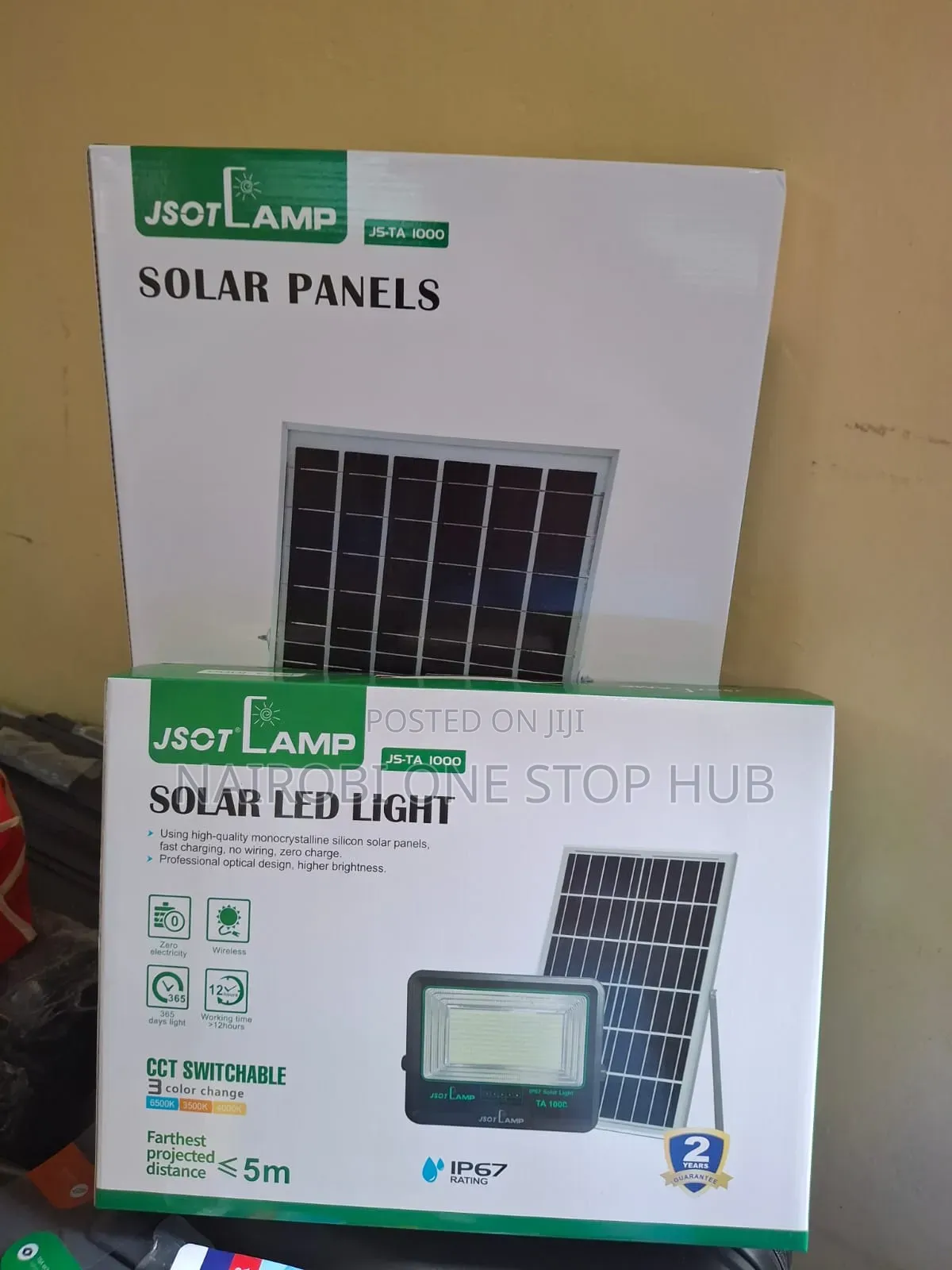 High Wattage 1000watts Jsot Solar Floodlight
