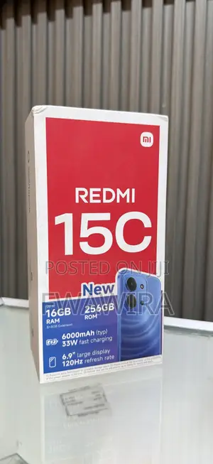 New Xiaomi Redmi 15C 4G 256 GB Black