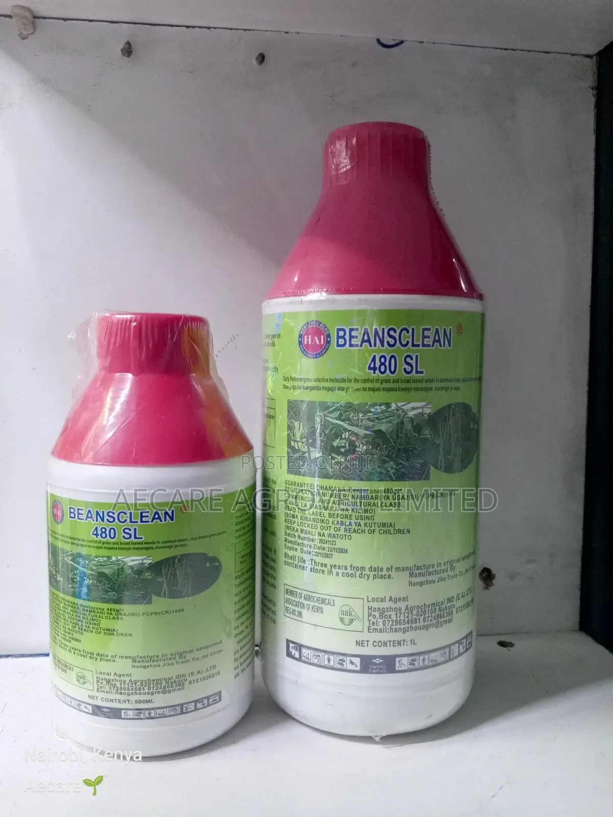 Beansclean 480 Sl Herbicide 500ml, 1litre