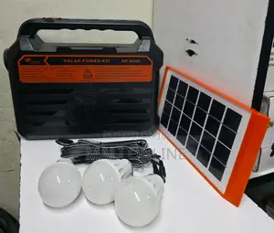 Solar Lighting Kit Bluetooth Radio Led Bulb System Portable Power Kit