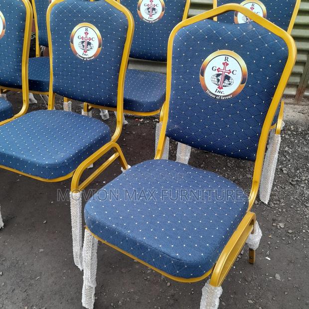 Logo Blue Padded Conference Chairs
