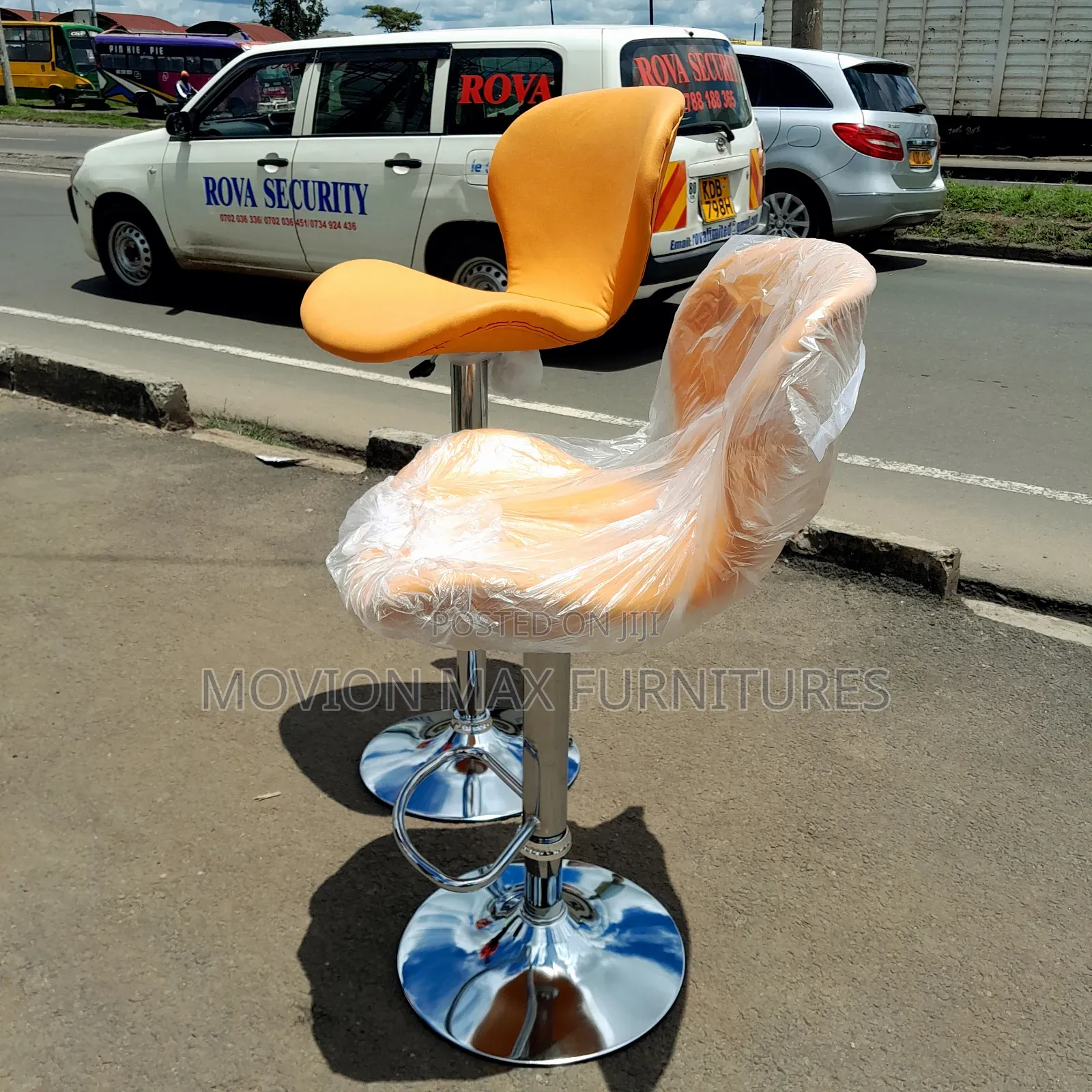 Orange Counter Chairs