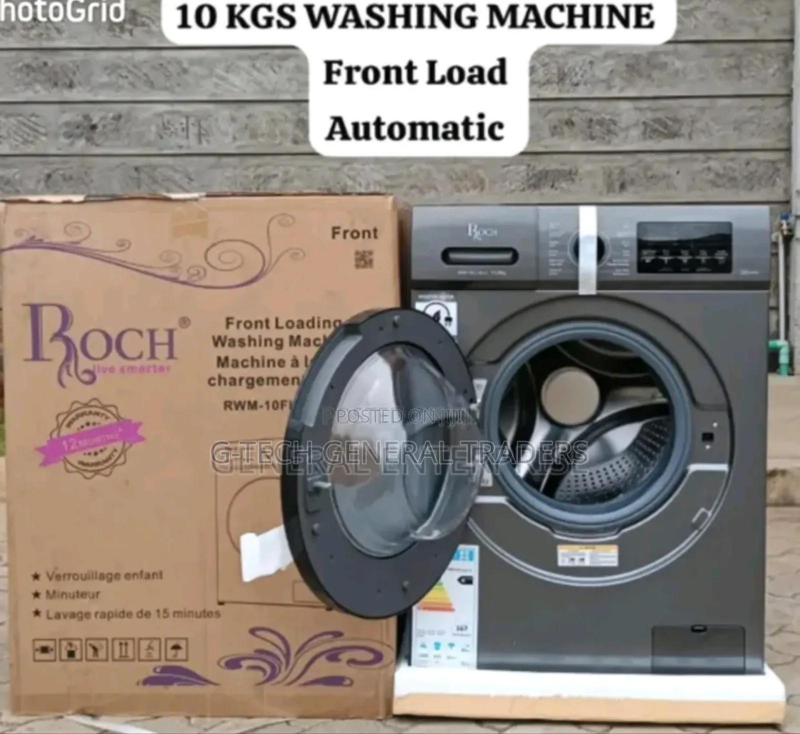 Roch 10kg Front Loader Fully Automatic Washing Machine