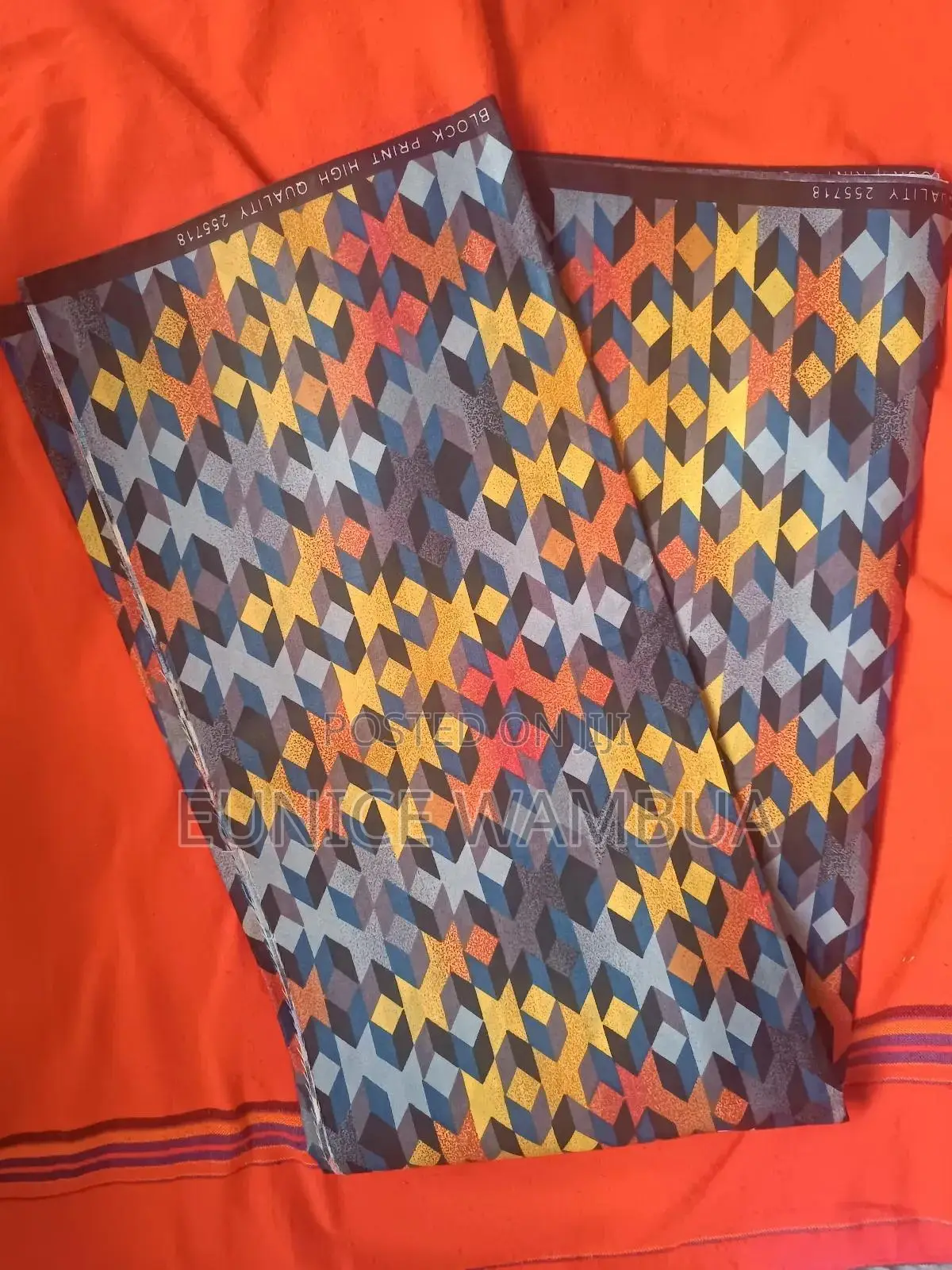 Yellow African Kitenge Fabric