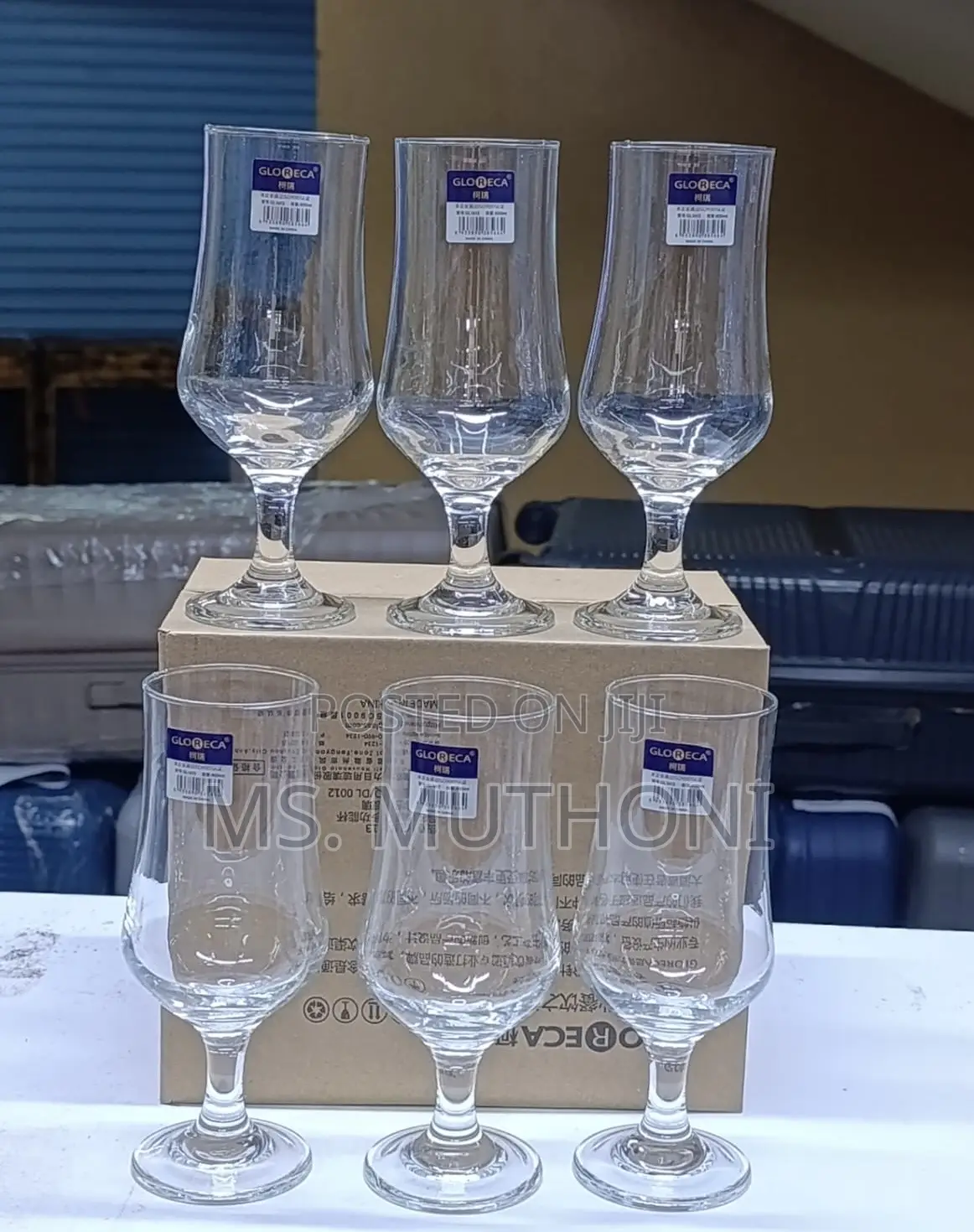 Glodeca 13oz Multipurpose / Hurricane Stemmed Cocktail Glasses