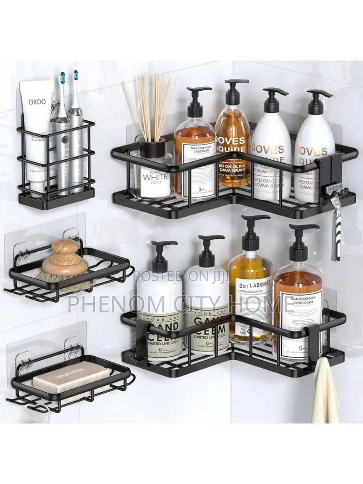 5pc Shower Caddy/Bathroom Organizer
