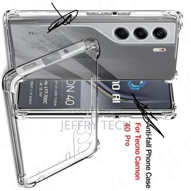 Tecno Camon 40 Pro Back Cover Transparent Clear and Colorless With Uni - thumbnail 2