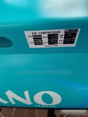 200 Litres Milano Air Compressor Both Petrol and Electric