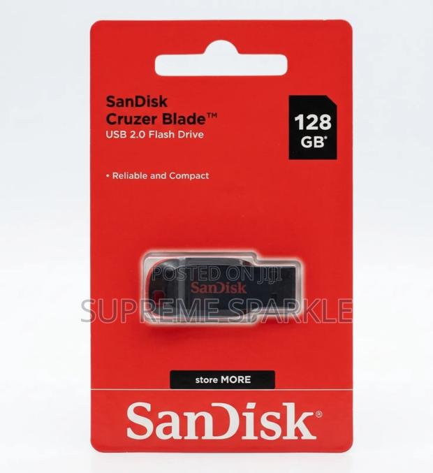Sandisk Cruzer Blade 128gb Usb 2.0 Flash Drive. Flash Disk