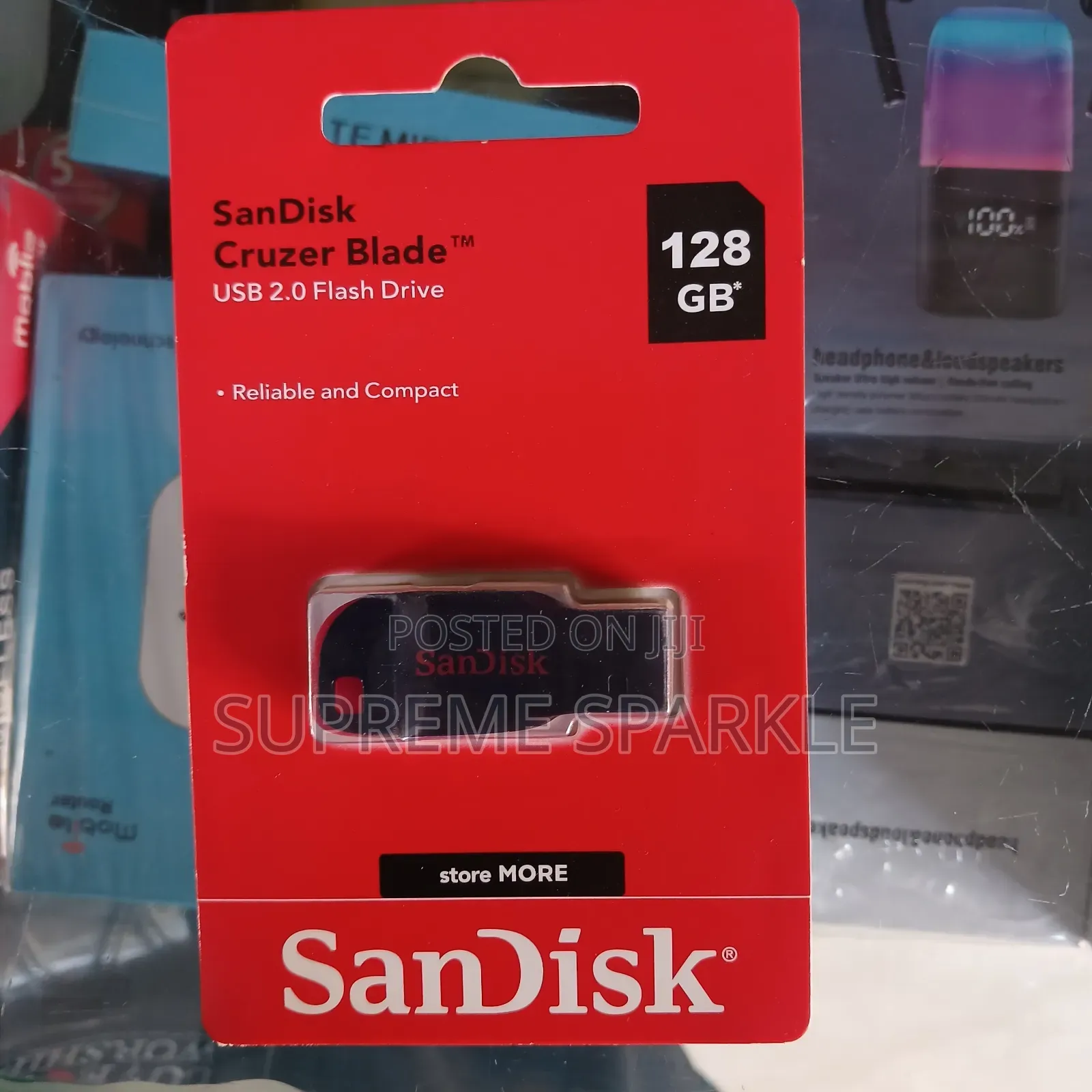Sandisk Cruzer Blade 128gb Usb 2.0 Flash Drive. Flash Disk
