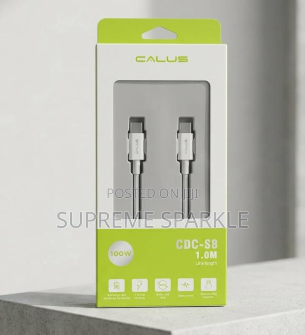 Calus CDC-S8 Is a 1-Meter, 100w Usb-C to Usb-C Charging Cable. - main view