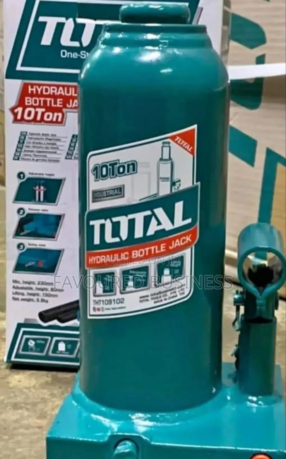 Long Lasting Total Hydraulic Bottle Jack.