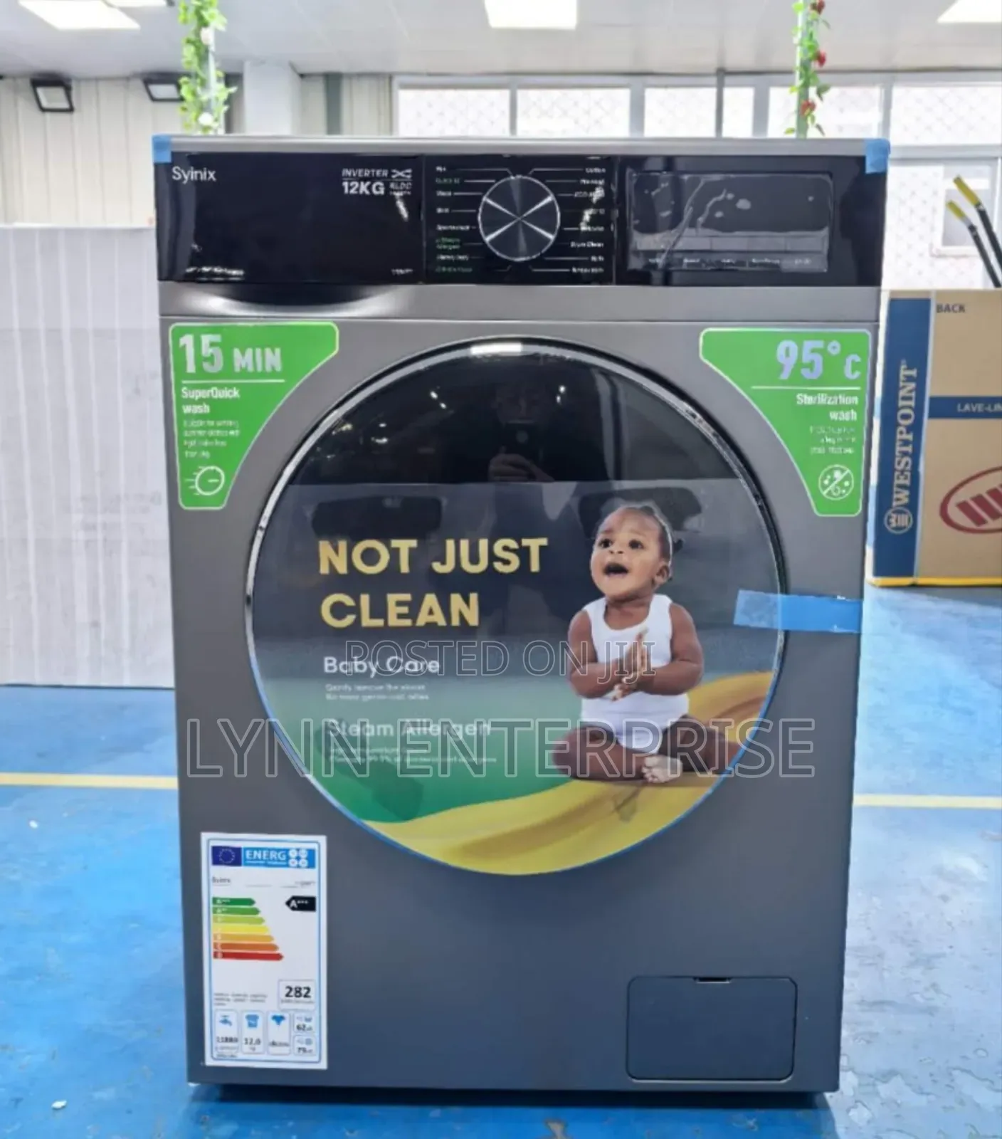 Syinix Washing Machine Frontload 
Wash Spin 8kg