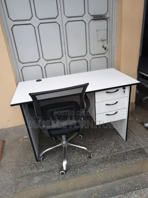Combined Office Desk and Swivel Chair