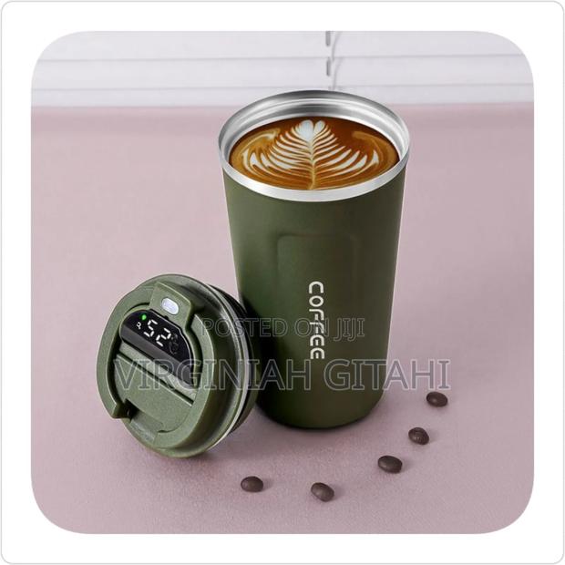510ml Smart Lid Thermos Coffee Mug Cup Temperature Display Vaccum