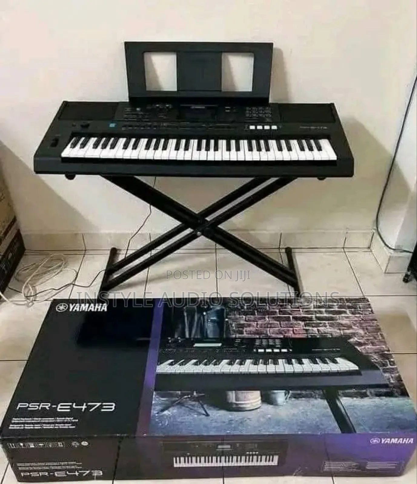 PSR E473 Yamaha Professional Keyboard - Free Metallic Keyboard Stand