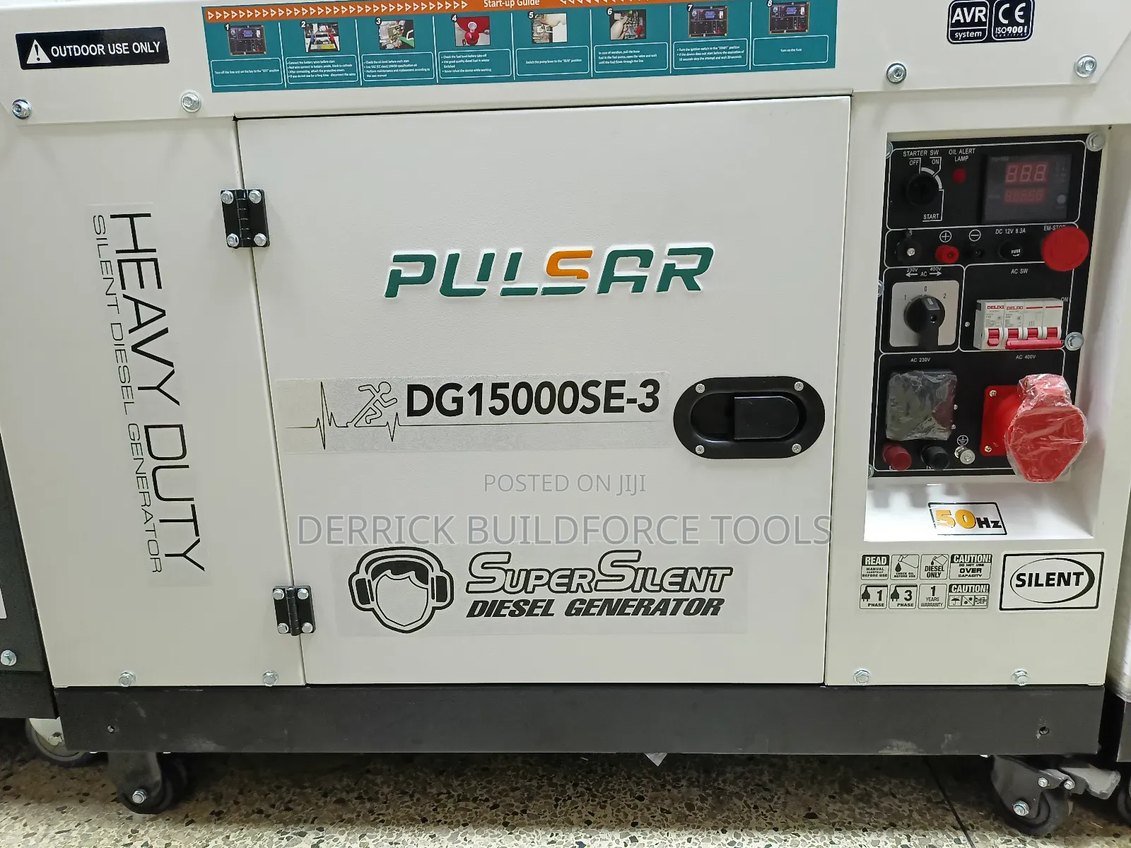 Dg15000se-3 Dual Phase Silent Diesel Generator 15kva
