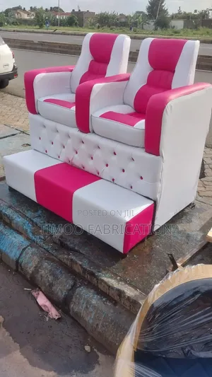 Pedicure 2 Seaters White and Pink