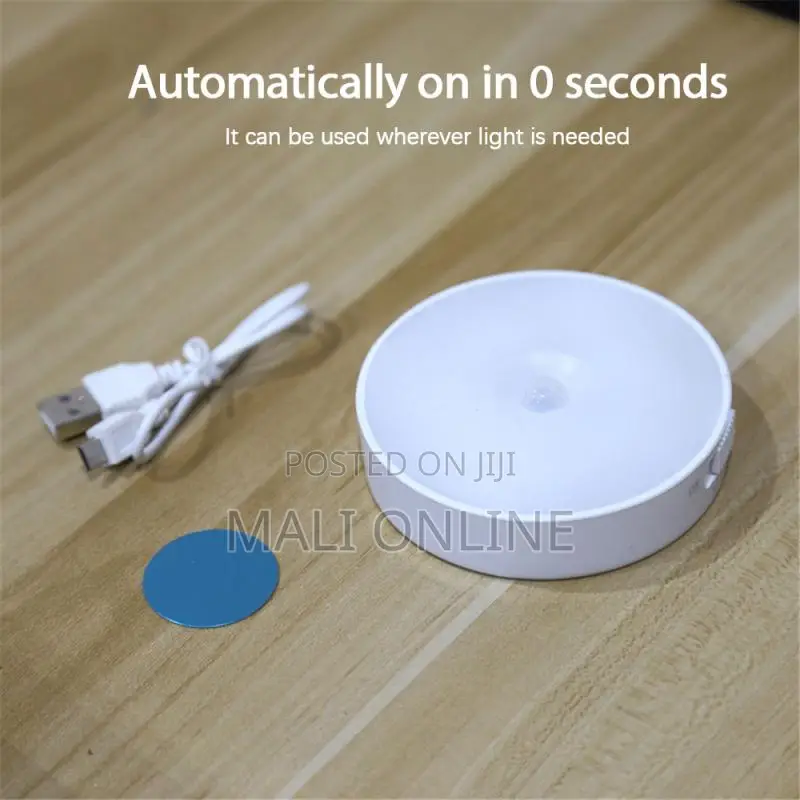 Motion Sensor Led Night Light Rechargeable Auto on/Off Sensor