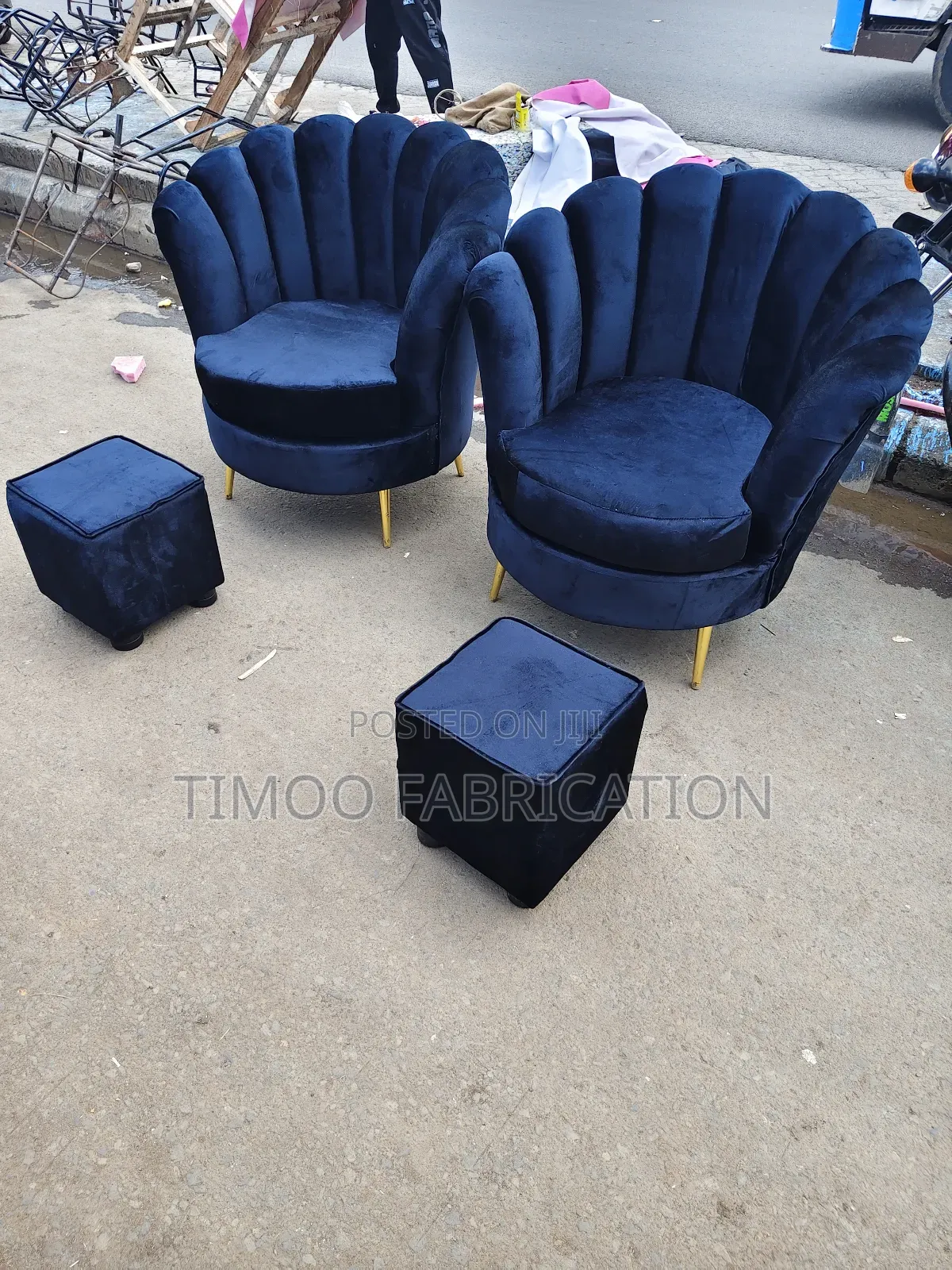 Spa Seats Black Design Shape