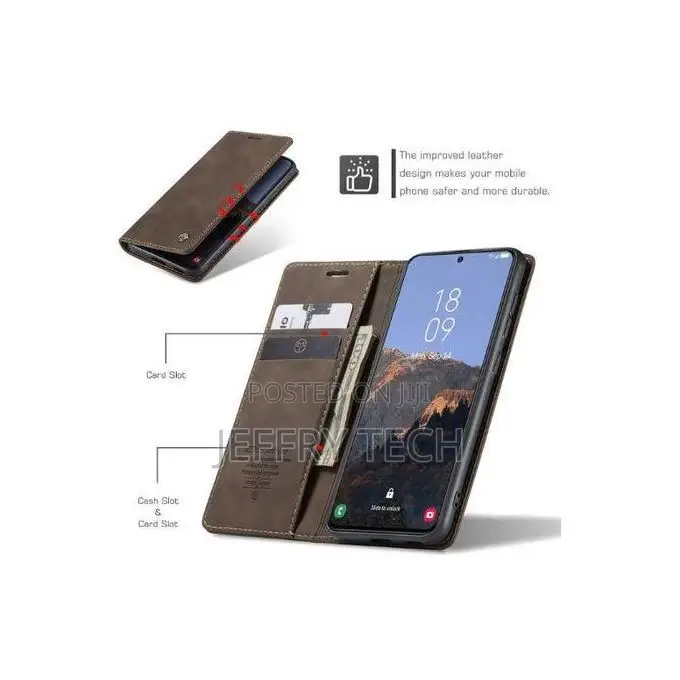 Caseme Oppo Reno 14 Retro Flip Wallet Suede Leather Cover Case, All-R