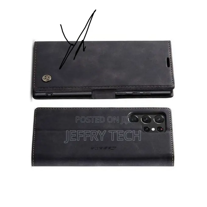 Protection Leather Flip Cover Case for Samsung Galaxy S23 Ultra