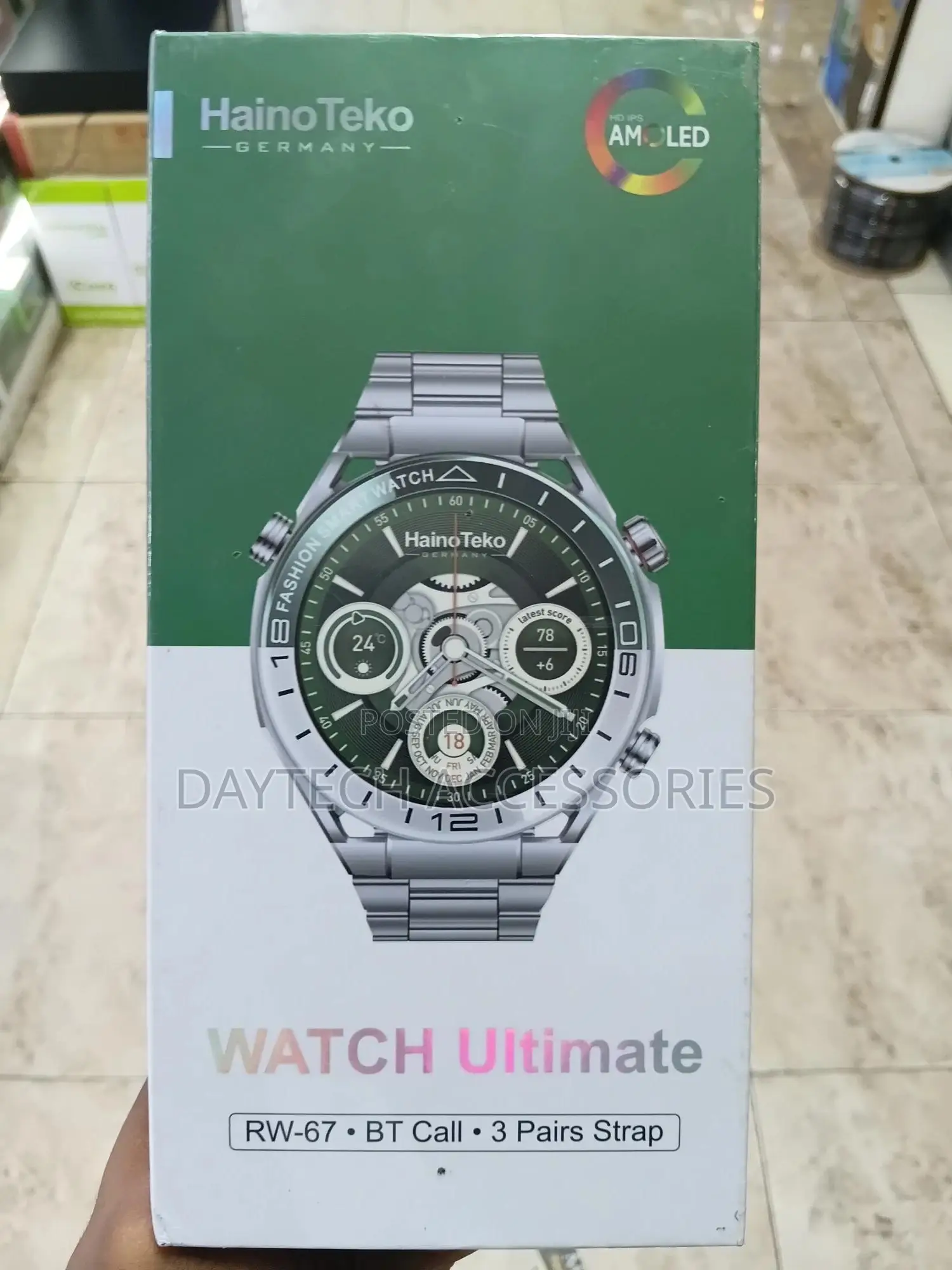 Hainoteko Rw-67 Watch Ultimate Smart Watch With Amoled Display