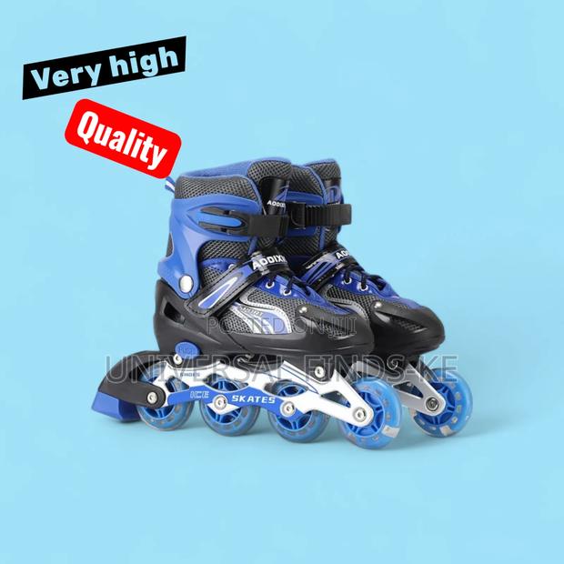 Blue Inline Skating Shoes High Quality Advanced Level
