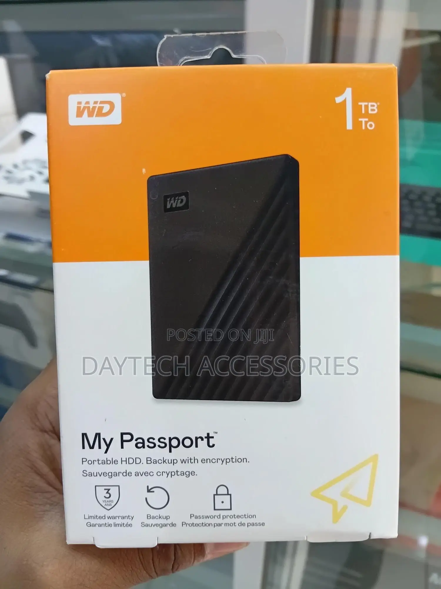 Wd 1tb My Passport – Portable External Hard Drive (Usb 3.0)