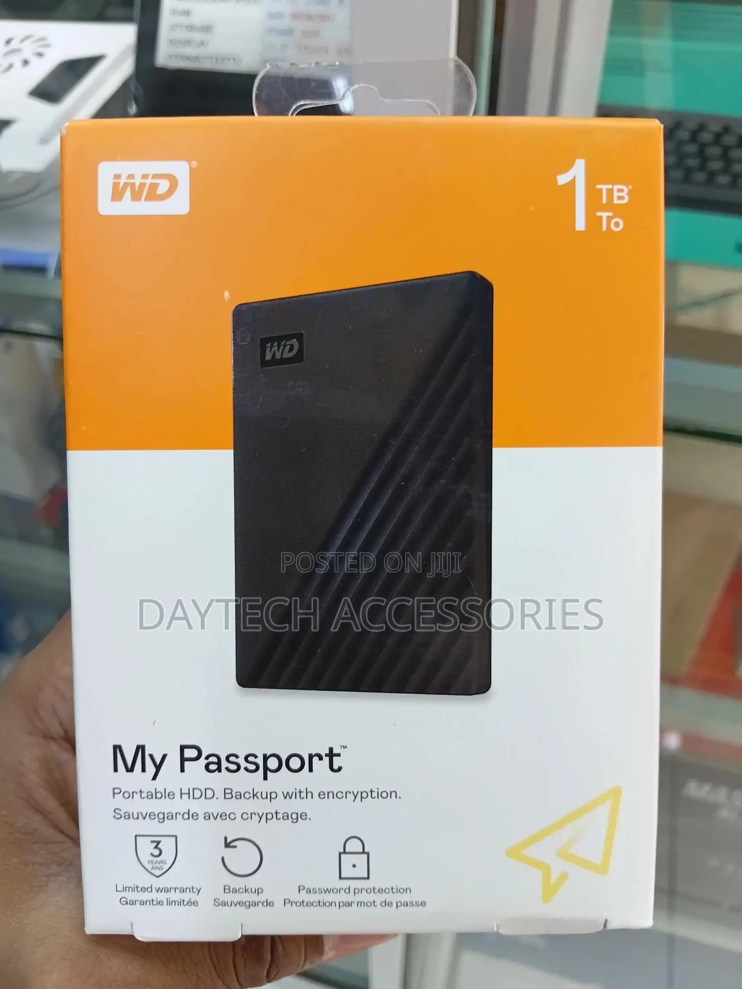 Wd 1tb My Passport – Portable External Hard Drive (Usb 3.0)