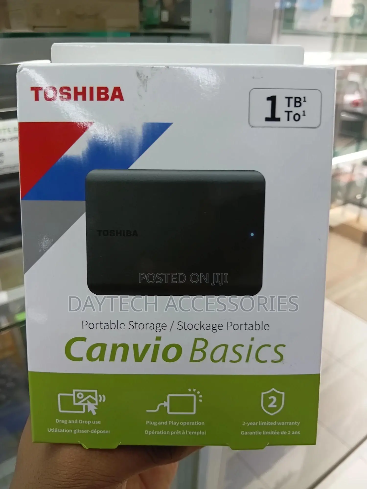 Toshiba Canvio Basics 1tb Portable External Hard Drive Usb 3.2