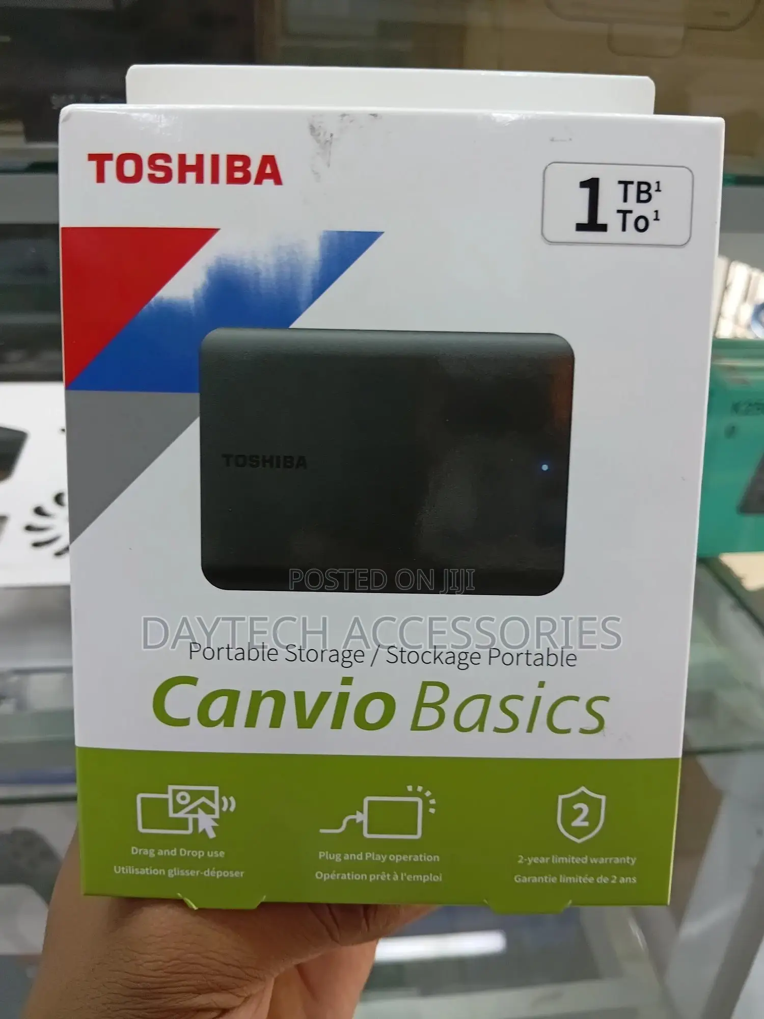 Toshiba Canvio Basics 1tb Portable External Hard Drive Usb 3.2