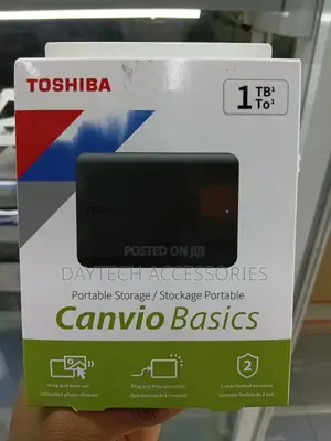 Toshiba Canvio Basics 1tb (1000gb) Usb 3.0 External Hard Drive - Black