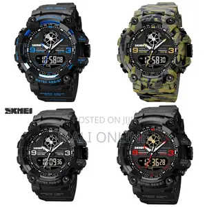 Skmei 1818 Sports Watch Dual Time Digital Watch With Led Backlight