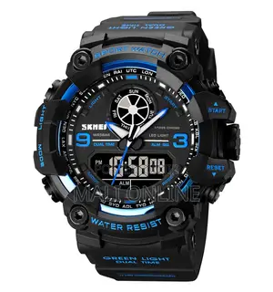 Skmei 1818 Sports Watch Dual Time Digital Watch With Led Backlight