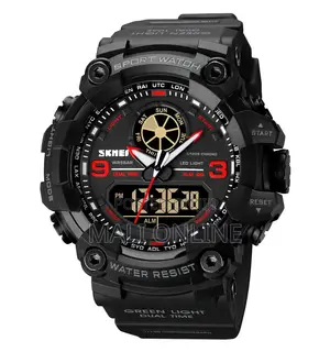 Skmei 1818 Sports Watch Dual Time Digital Watch With Led Backlight