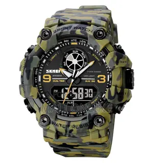 Skmei 1818 Sports Watch Dual Time Digital Watch With Led Backlight