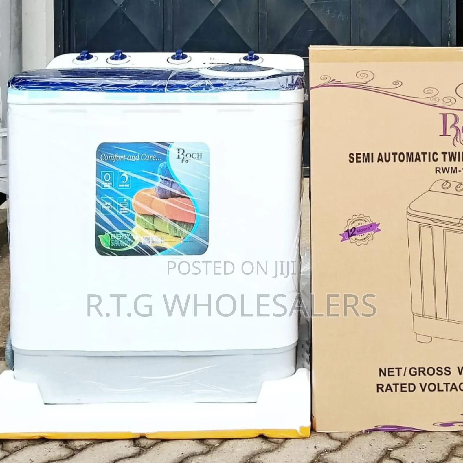 Roch 11kg Twin Tub Semi Automatic Washing Machine