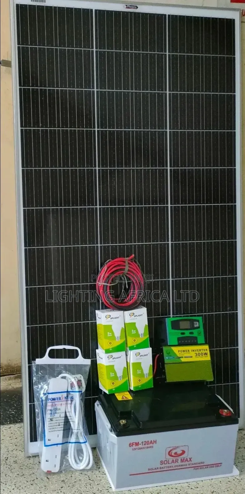 200w Solar - 120ah Battery - 300w Inverter - 20a Controller