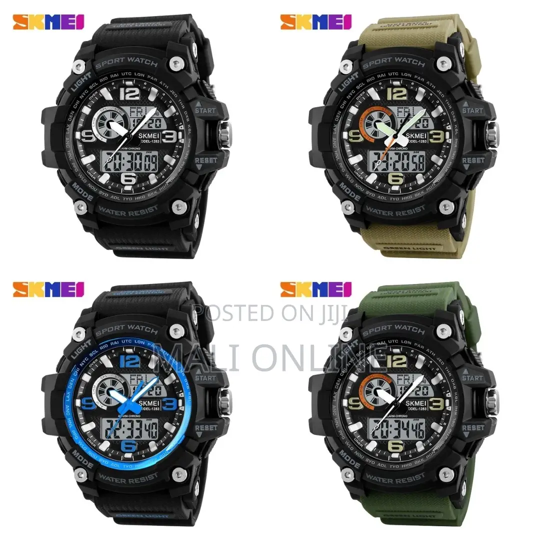 Skmei 1283 Sports Watch Dual Time Digital Watch Led Backlight