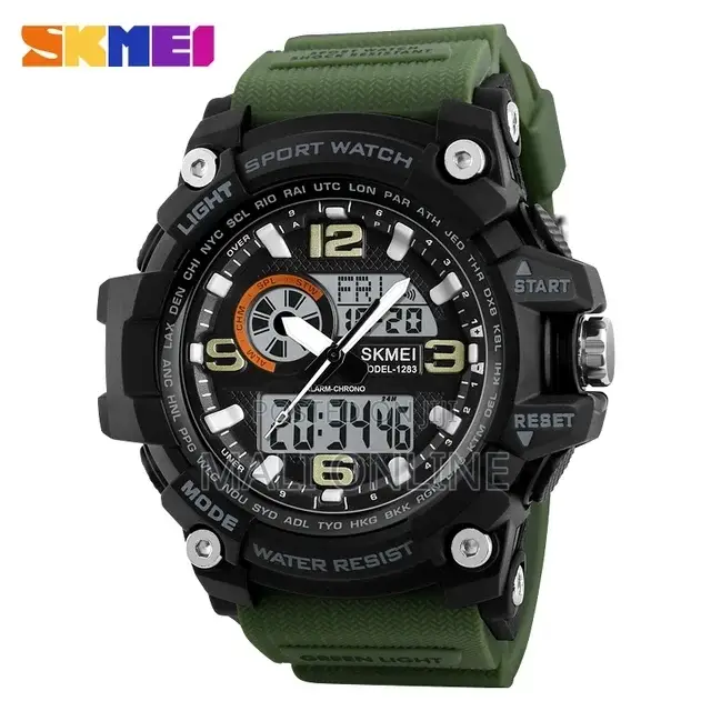 Skmei 1283 Sports Watch Dual Time Digital Watch Led Backlight