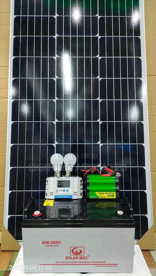 250w Home Solar Kit - 200ah Battery - 300w Inverter - 30a Controller