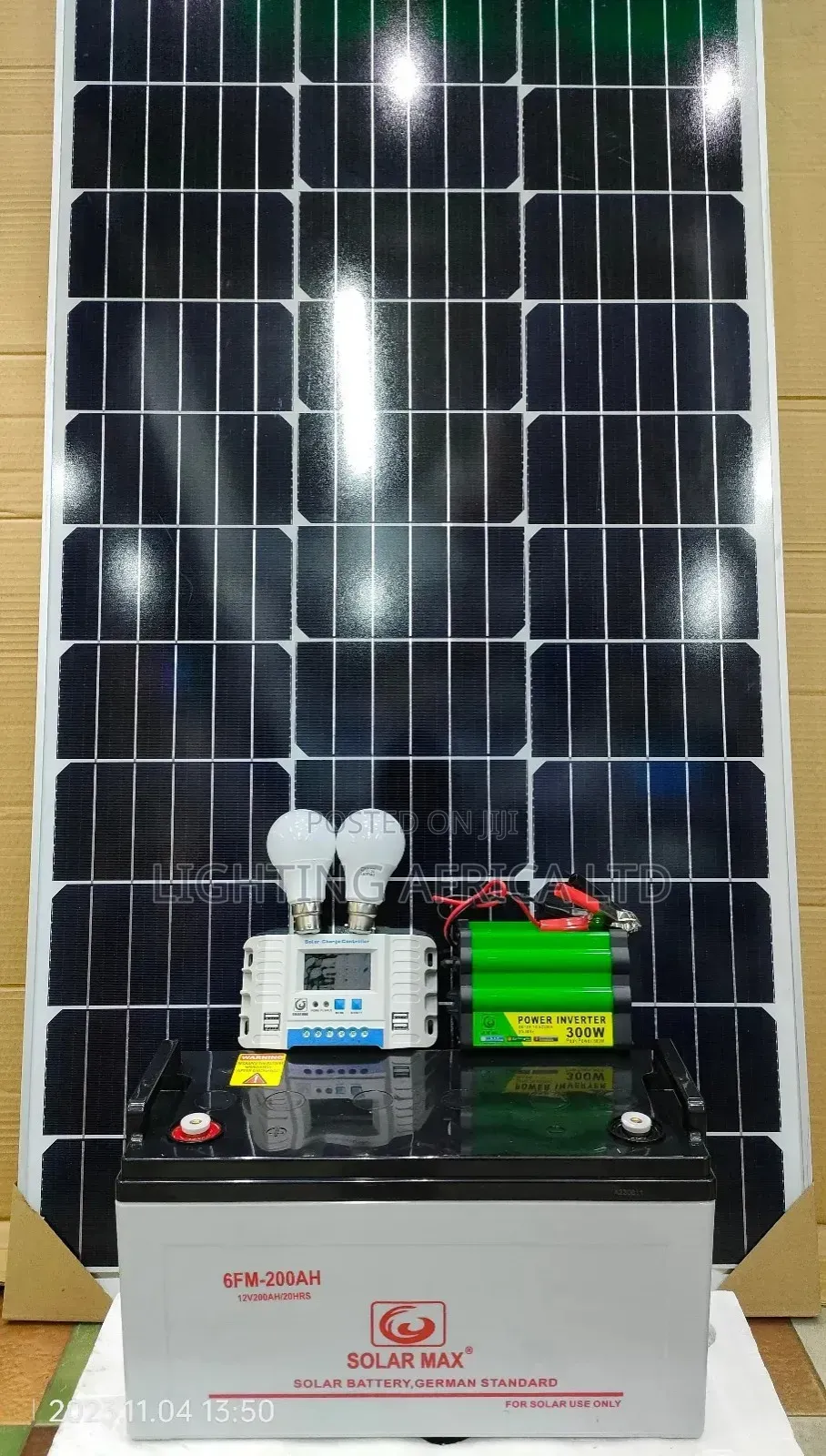 250w Home Solar Kit - 200ah Battery - 300w Inverter - 30a Controller