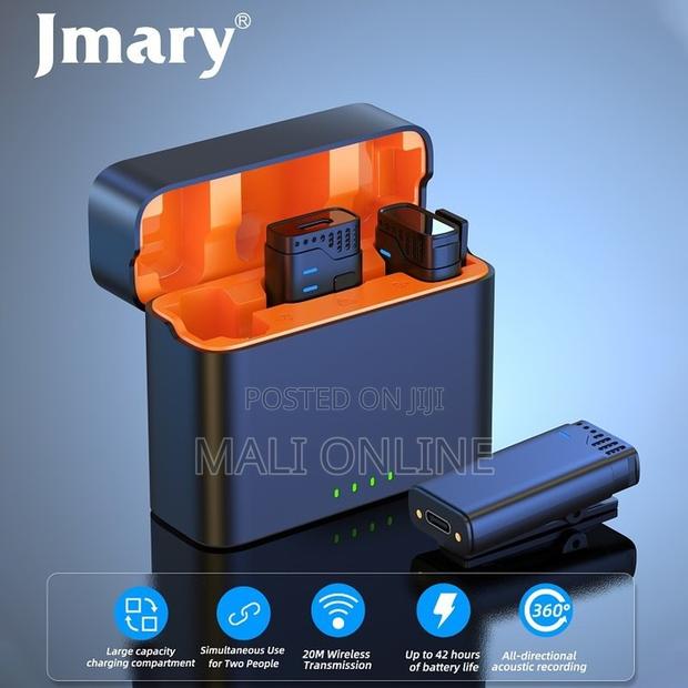 Dual Wireless Microphone Noise Cancellation iPhone Android Camera