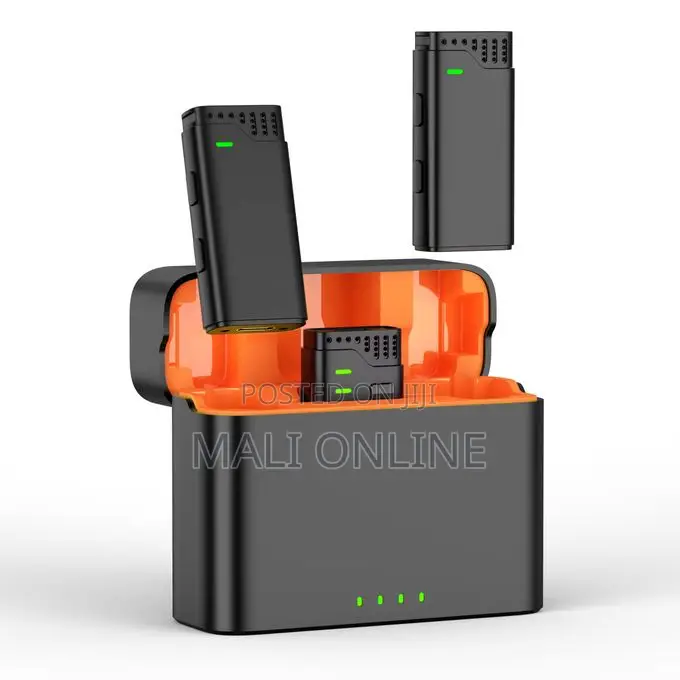 Dual Wireless Microphone Noise Cancellation iPhone Android Camera