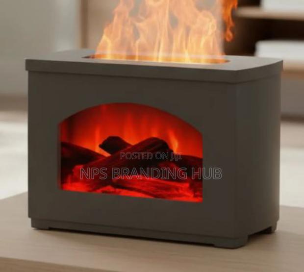 3d Fireplace Aromatherapy Diffuser Humidifier Capacity 270ml S.A - thumbnail 2