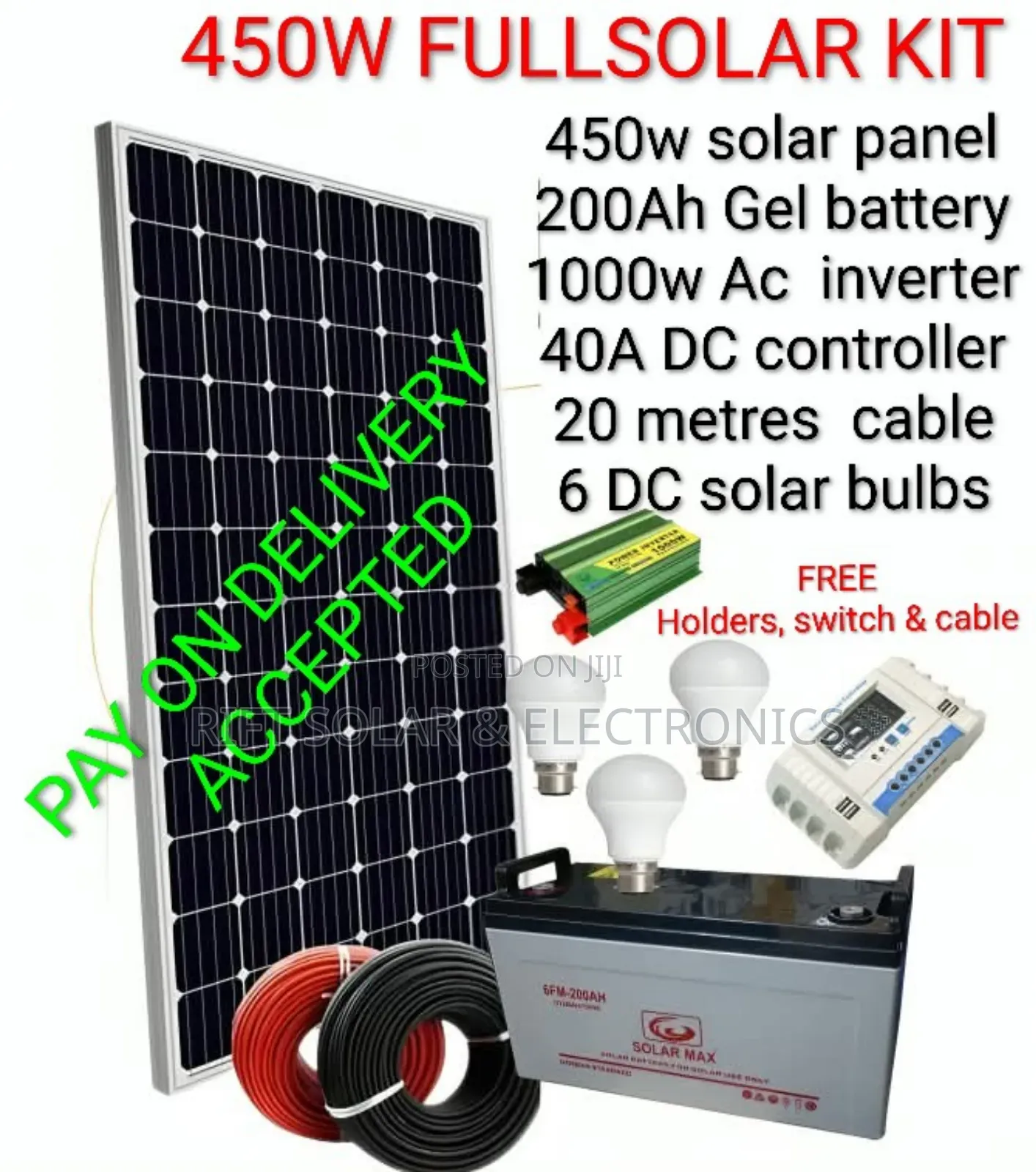 450w Solar Full Package Special Offer Pay on Delivery Countrywide