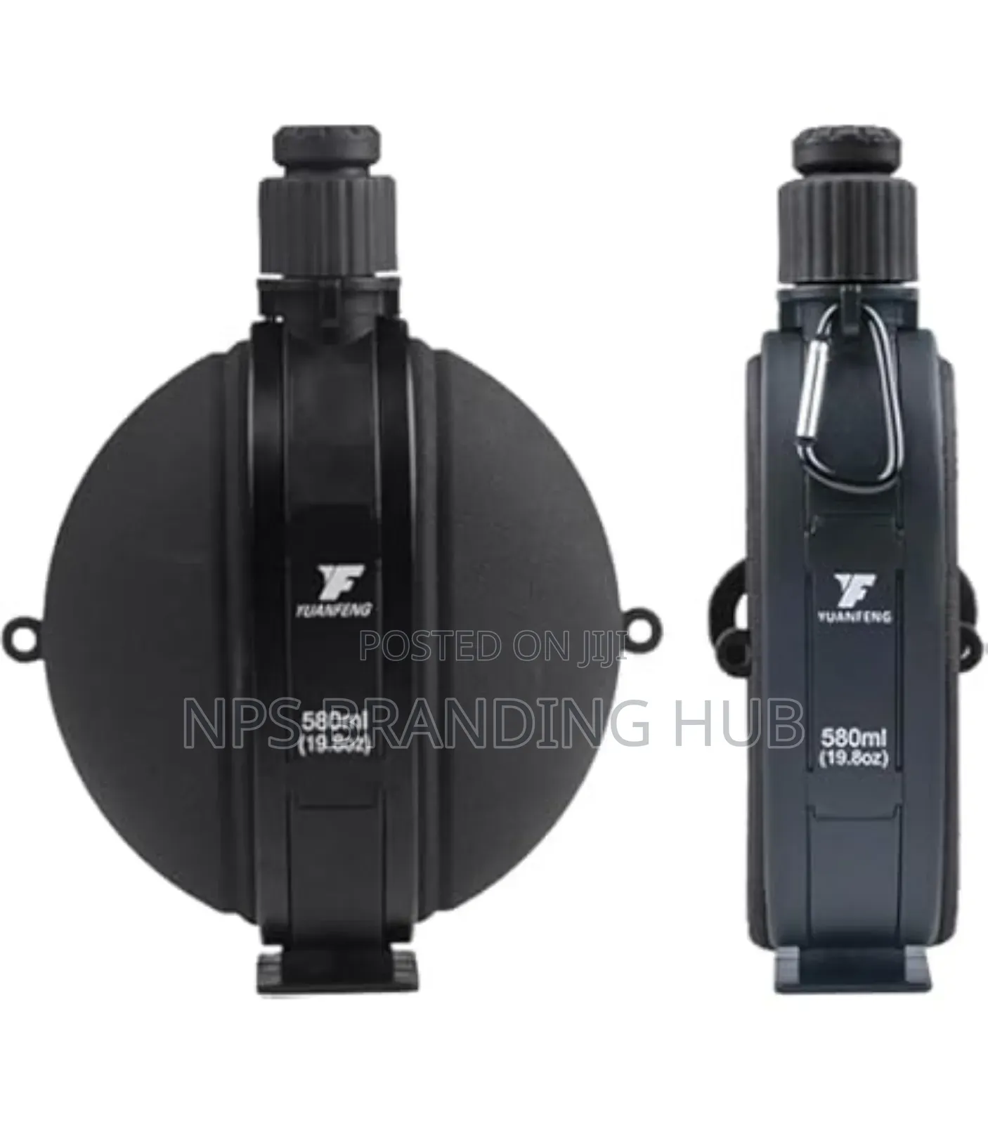 Foldable Silicone Water Bottle With Compass Capacity 580mls Cn