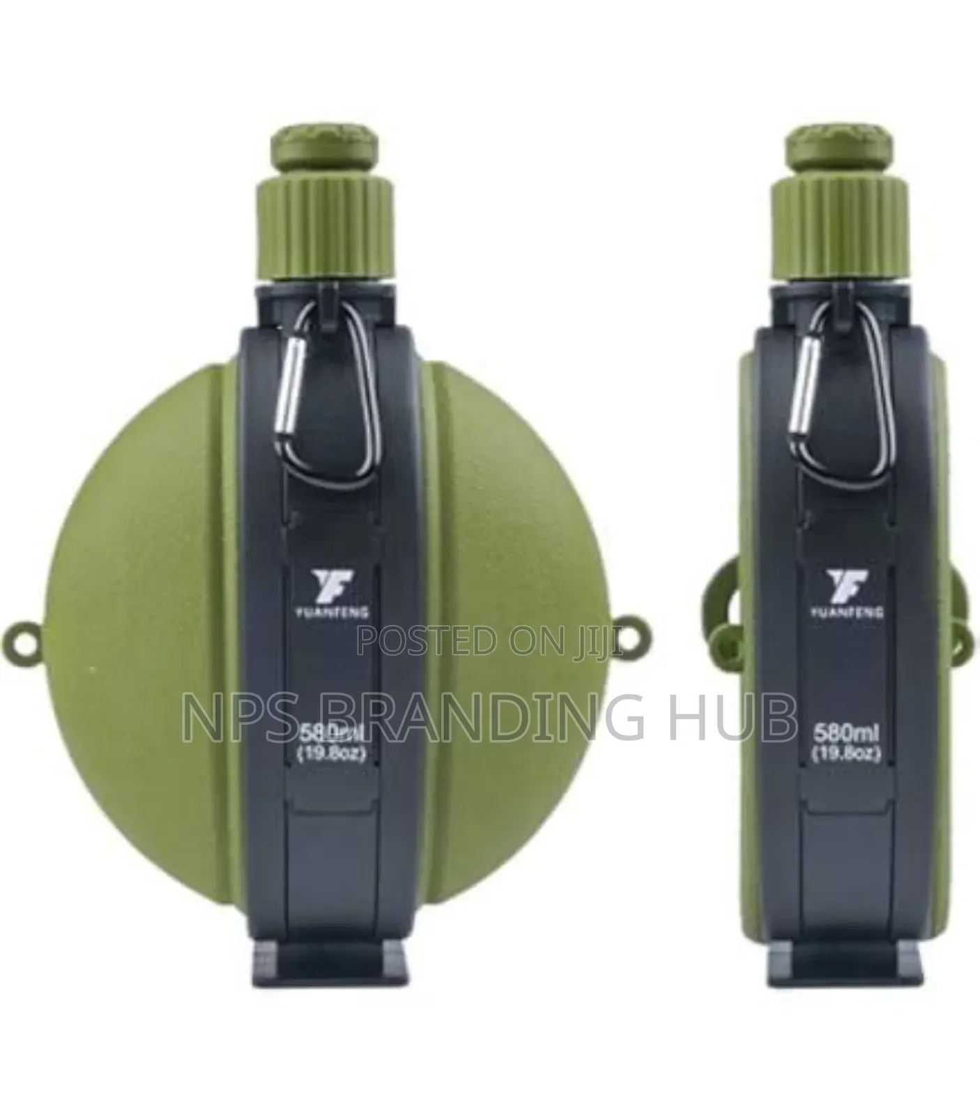 Foldable Silicone Water Bottle With Compass Capacity 580mls Cn