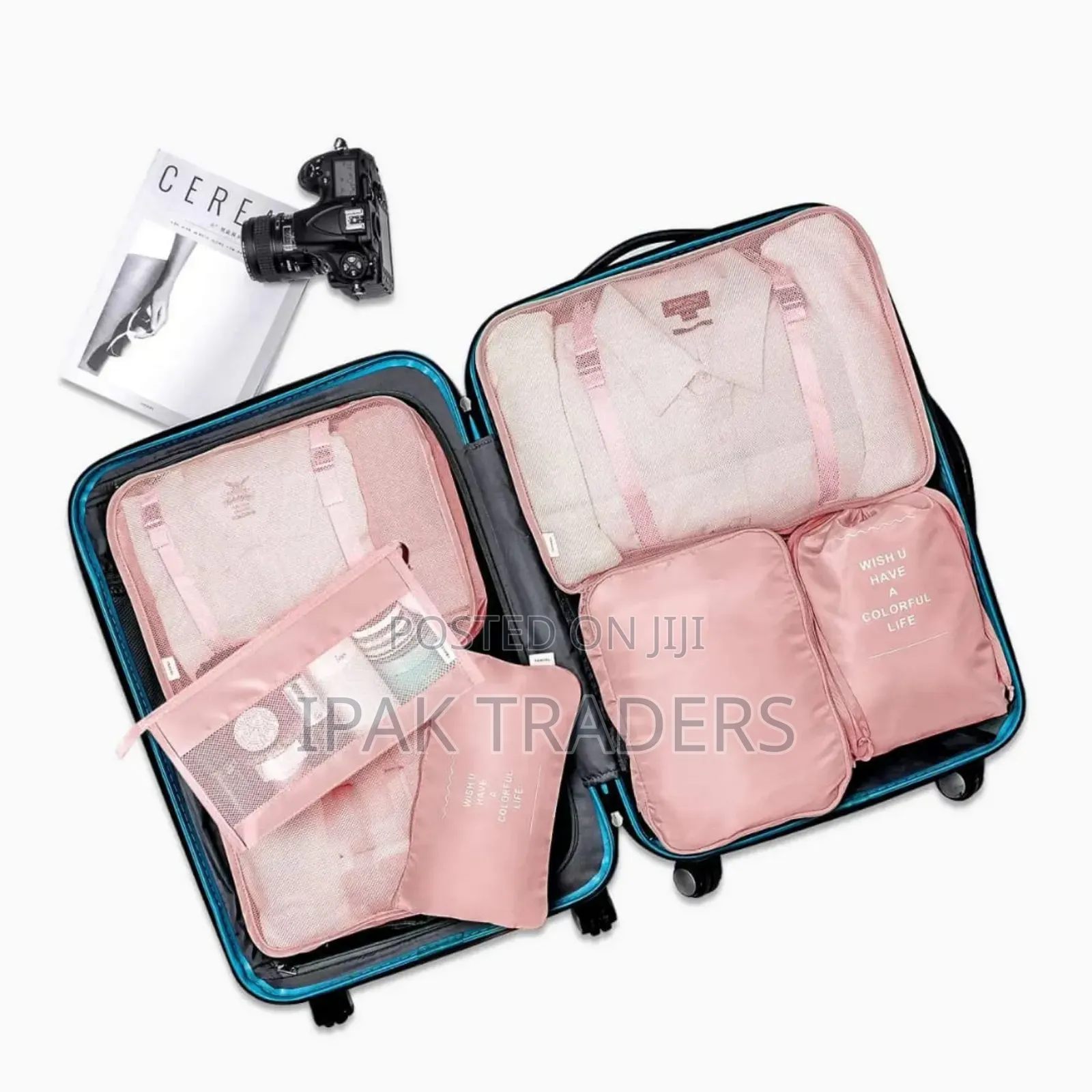 *8pcs Luggage Travel Organizers for Suitcase With Toiletry Case